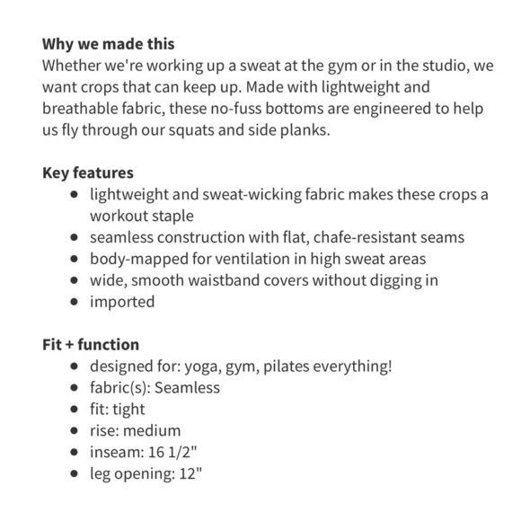 Lululemon In The Flow Crop II Heathered Bordeaux - Picture 8 of 9